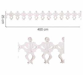 Skeletons Garland 25 x 400 cm. for halloween
