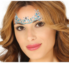 Blue Adhesive Facial Jewels