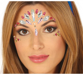 Adhesive Facial Jewels with Stars