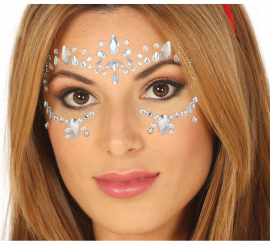 Silver Adhesive Facial Jewelry