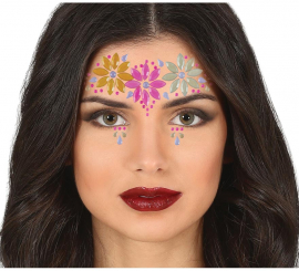 Neon Flower Facial Jewelry