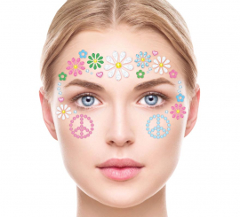 Floral Hippie Face Jewelry