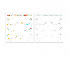 Facial Jewelry glitter points assorted colors