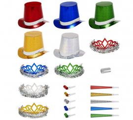 Kit de 5 lembrancinhas holográficas multicoloridas de Las Vegas