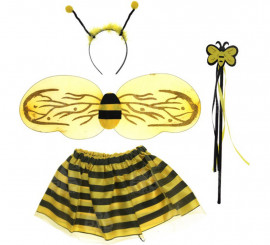 Kit Bee para meninas: Tiara, Asas, Varinha e Tutu