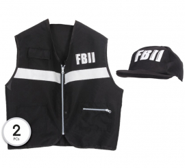 Kit de agente do FBI: boné e colete