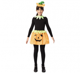 Kit Abóbora: Tiara, Gola e Saia