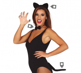 Kit Gatinho: Orelha, Laço e Rabo