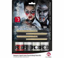 Liquid Latex Kit with 4 colors for Vampiro of 29.5 ml.