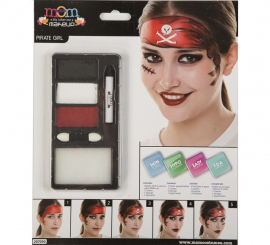 Kit de maquiagem feminina para piratas