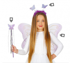 Butterfly Kit: headband, 55 cm wings and wand