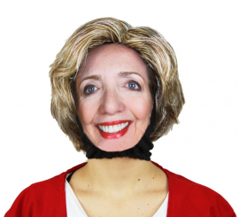 Hillary Clinton Wig and Mask Kit