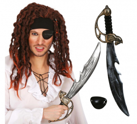 Kit Pirata: Espada e Patch 50 cm