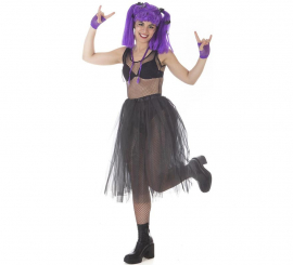 Kit Adulto Lilás Vampira Molona: Tutu e Peruca