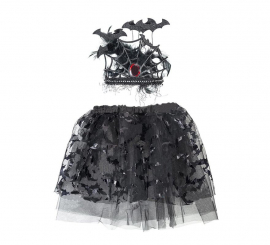 Kit Morcegos Pretos: Tutu e coroa