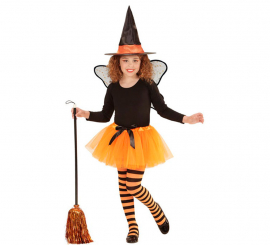 Witch Fairy Costume Kit for Girls: Tutu, Wings and Hat