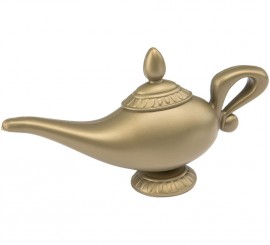 Lâmpada Genie dourada 23x11 cm