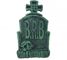 'Lápide do Cemitério ''BRB'' 43x22 cm'