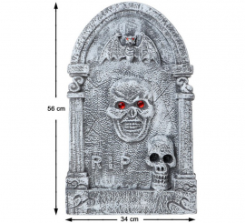 Lápide com Morcego 56X34 cm