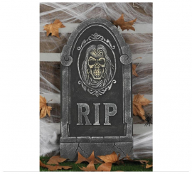 Rip Tombstone with Skull 33X65 Cm