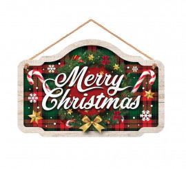 Merry Christmas sign 34x19 cm