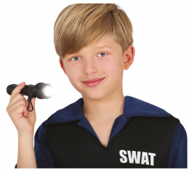 Lanterna preta de 17cm