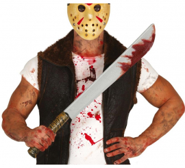 Machete with Blood 74 Cm