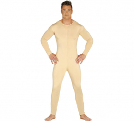 Beige jersey or jumpsuit for men