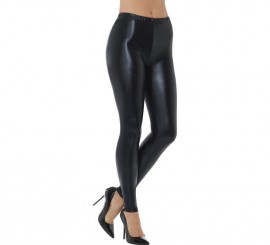 Black Metallic Tights for women