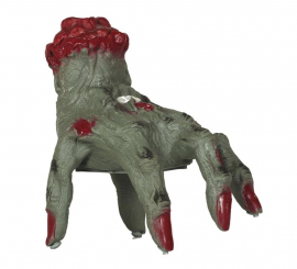 Mão zumbi ambulante com som e movimento 20 cm