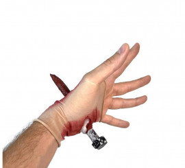 Mitten with Nail Through