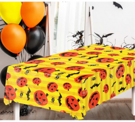 Toalha de mesa halloween com abóboras 130x175 cm