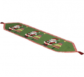 Toalha de Mesa Decorativa Natal Papai Noel 33x137 cm