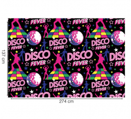 Purple Disco Fever Tablecloth 137x274 cm