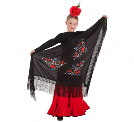 Xaile Sevillana preto 160 X 85 cm