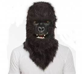 Máscara de gorila com mandíbula móvel