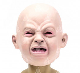 Máscara de bebê chorando de látex