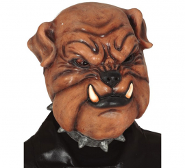 Máscara de Bulldog com Colar