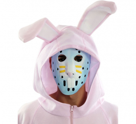 Máscara de coelho azul