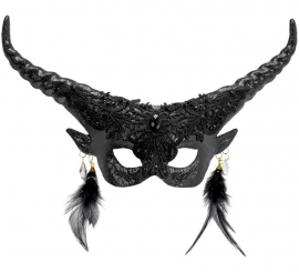 Máscara do Diabo Teatral Negro