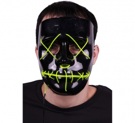 Máscara de purga preta com luz