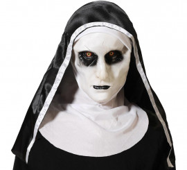 Máscara de freira sinistra em PVC