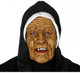 Zombie Nun Mask with Hood