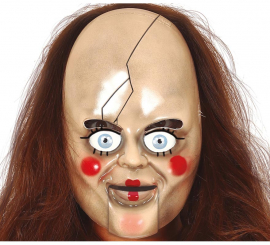 Máscara de boneca de terror