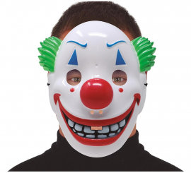 Máscara de palhaço sorridente