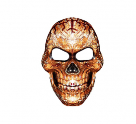 Máscara de caveira envelhecida