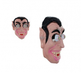 Máscara de vampiro com olhos arregalados