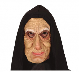 Old Woman Mask with Hood