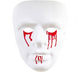 Máscara Sangrenta de PVC Branca