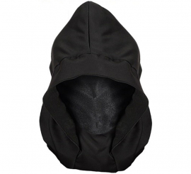 Máscara Preta com Capuz e Olhos Luminosos